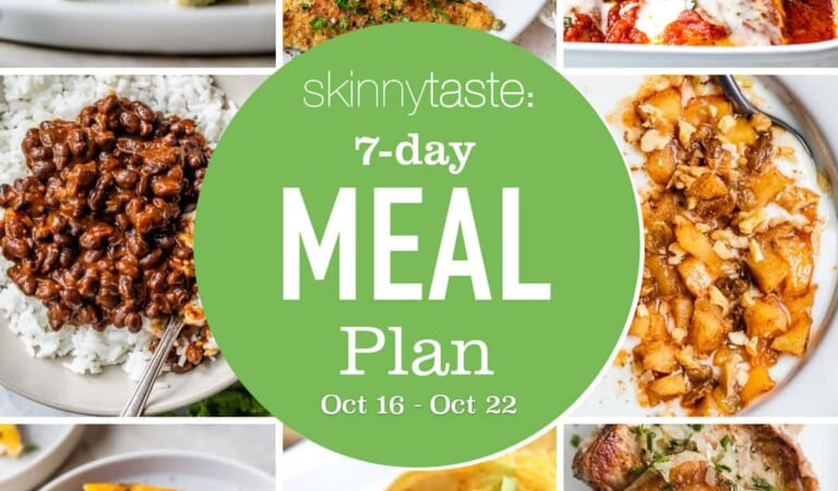 Free 7 Day Healthy Meal Plan (Oct 16-22)