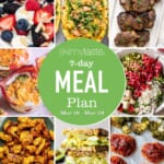 Free 7 Day Healthy Meal Plan (March 18-24)