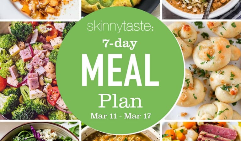 Free 7 Day Healthy Meal Plan (March 11-17)