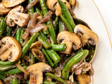 Green Beans with Mushrooms