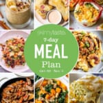 Free 7 Day Healthy Meal Plan (Oct 30-Nov 5)