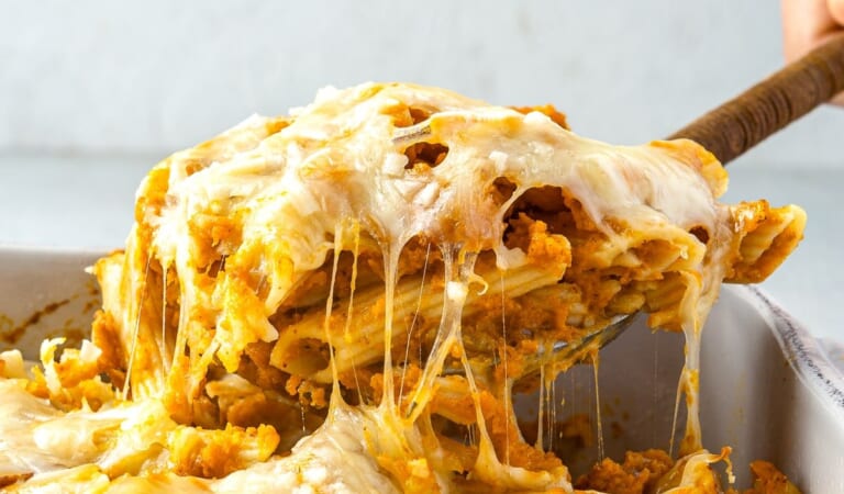 Cheesy Baked Pumpkin Pasta