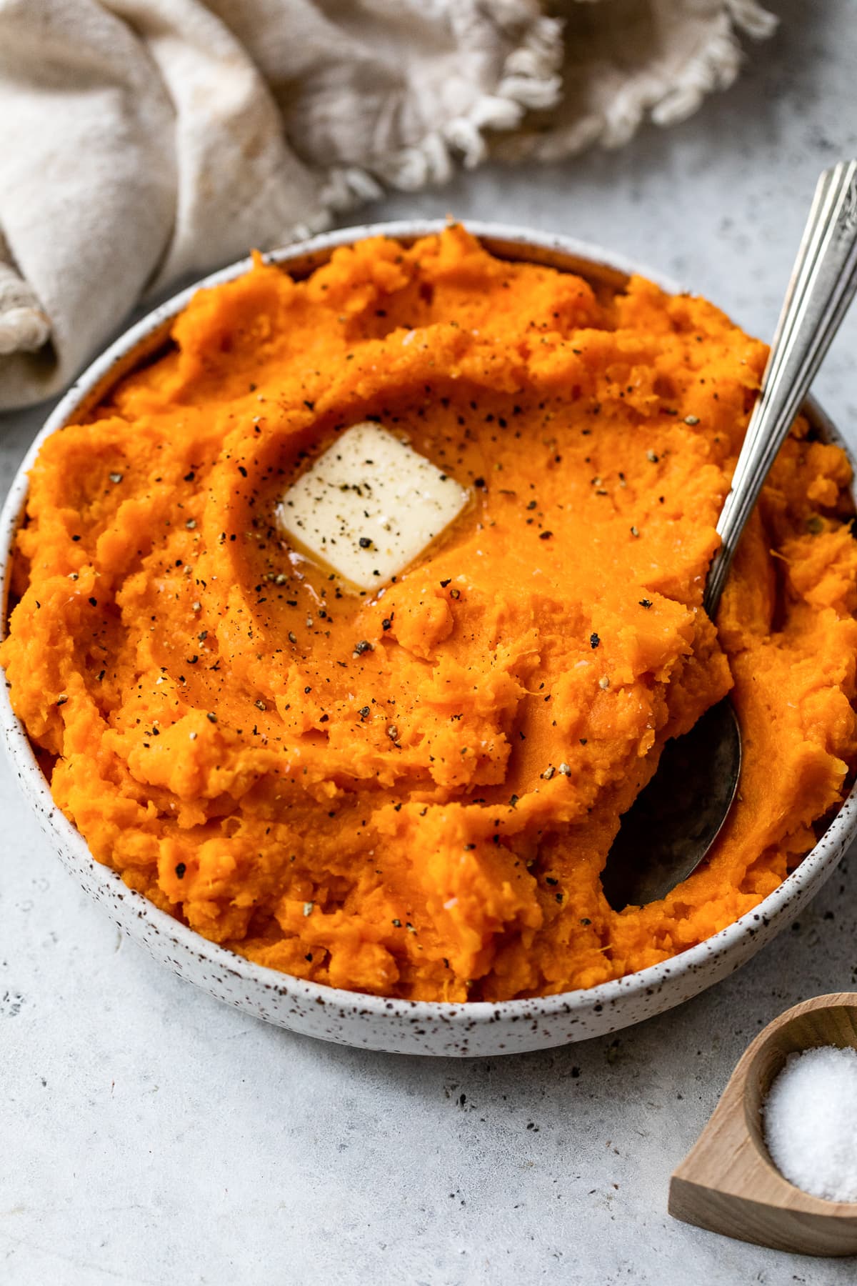 Mashed sweet potatoes