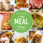 Free 7 Day Healthy Meal Plan (Nov 13-19)