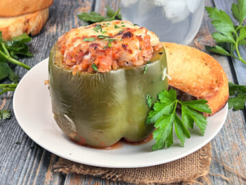 Ground Chicken Stuffed Peppers