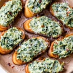 Spinach-Artichoke Crostini