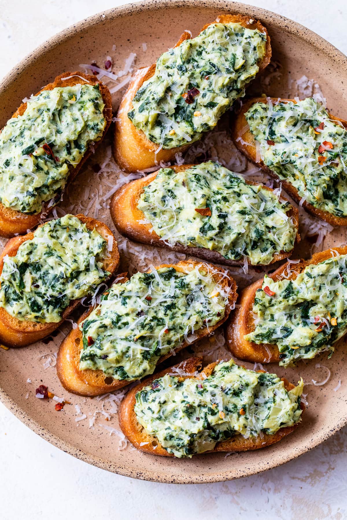 Spinach-Artichoke Crostini