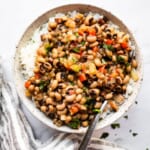 Slow Cooked Black Eyed Peas with Ham