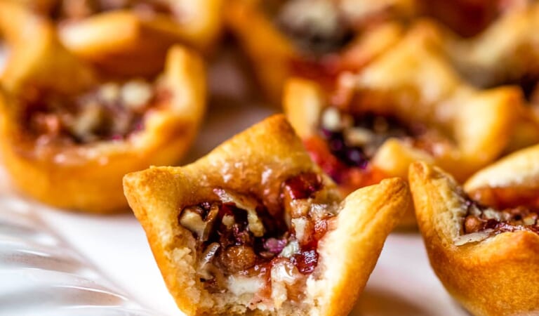 Sugar Plum Baked Brie Bites