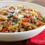 Escarole Pasta with Sausage and Peppers