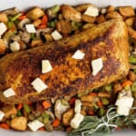 One-Pot Roasted Pork Tenderloin with Mushroom Stuffing