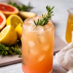 Grapefuit Ginger Kombucha Mocktail