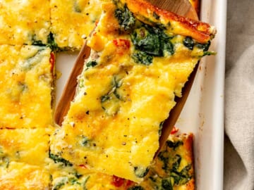 Breakfast Casserole with Spinach and Sausage