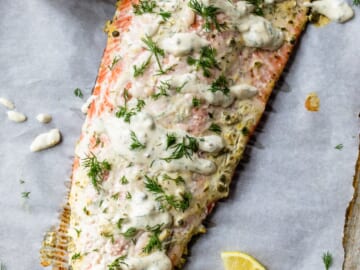 slow roasted salmon