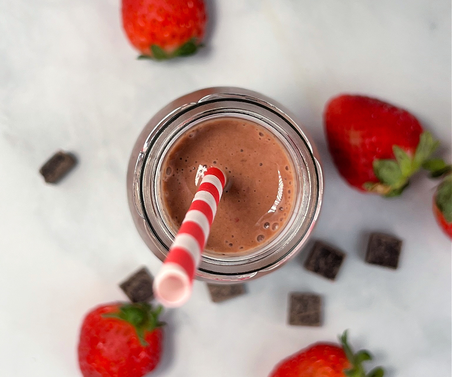 Chocolate Strawberry Banana Smoothie