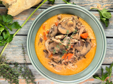 Chicken, Mushroom, and Wild Rice Soup