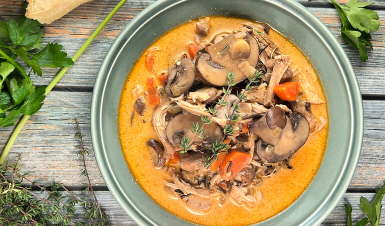 Chicken, Mushroom, and Wild Rice Soup