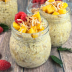 Mango-Coconut Overnight Protein Oats