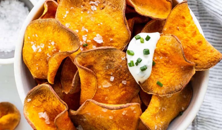 Air Fryer Sweet Potato Chips