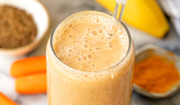 Carrot Banana Protein Smoothie