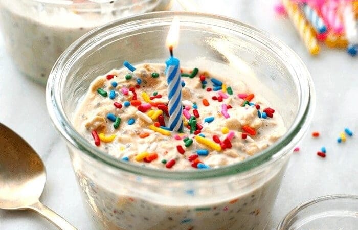 Birthday Cake Overnight Oats