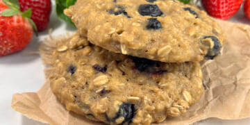 Lemon Blueberry Breakfast Cookies