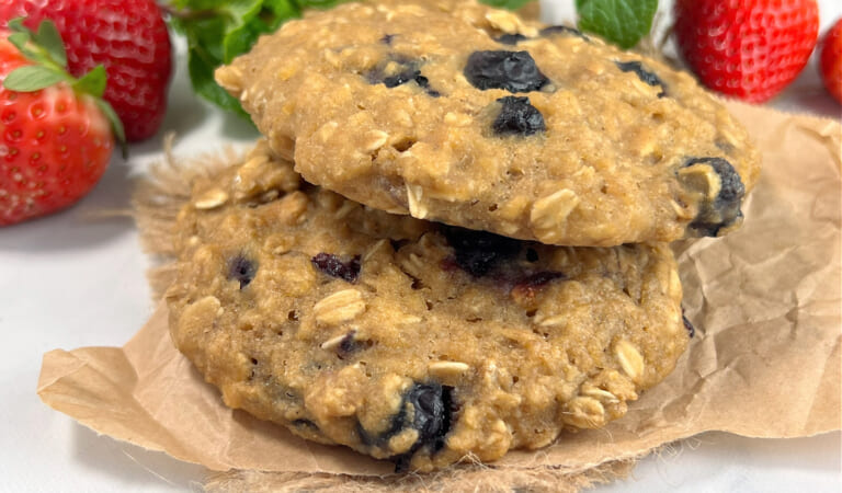 Lemon Blueberry Breakfast Cookies