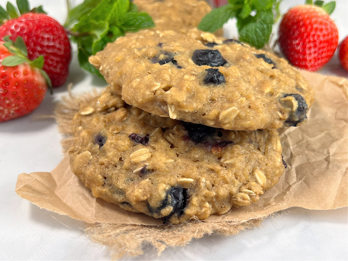 Lemon Blueberry Breakfast Cookies