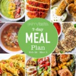 Free 7 Day Healthy Meal Plan (Feb 26-March 3)