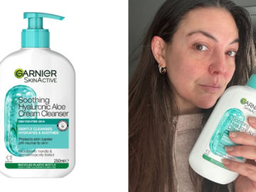 I Tried the New £10 Garnier Hyaluronic Aloe Cream Cleanser and I'm Impressed