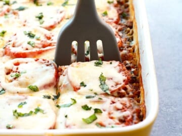 a Naked Spinach Lasagna Casserole