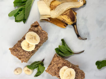 Oatmeal Banana Peanut Butter Bars