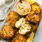 Fish Cakes with Roasted Pepper Sauce