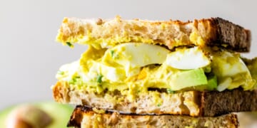 Avocado Egg Salad on toast