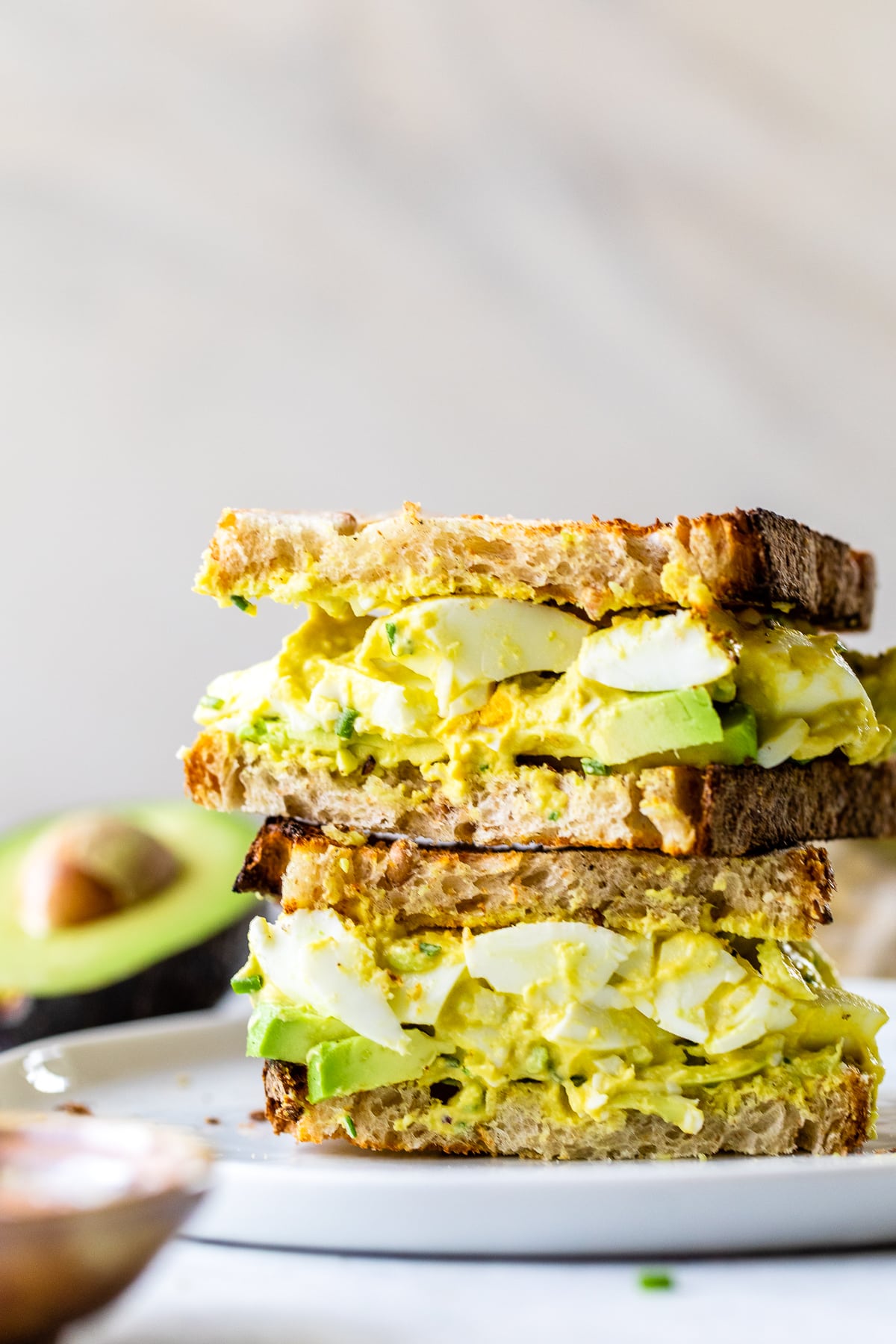 Avocado Egg Salad on toast