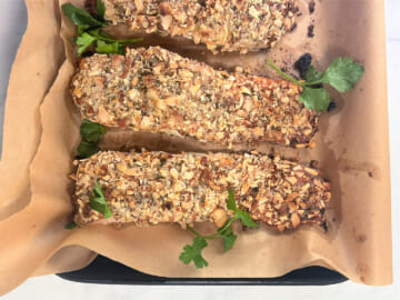 Almond Crusted Honey Dijon Salmon