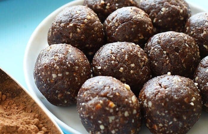 Healthy Peanut Butter Brownie Balls