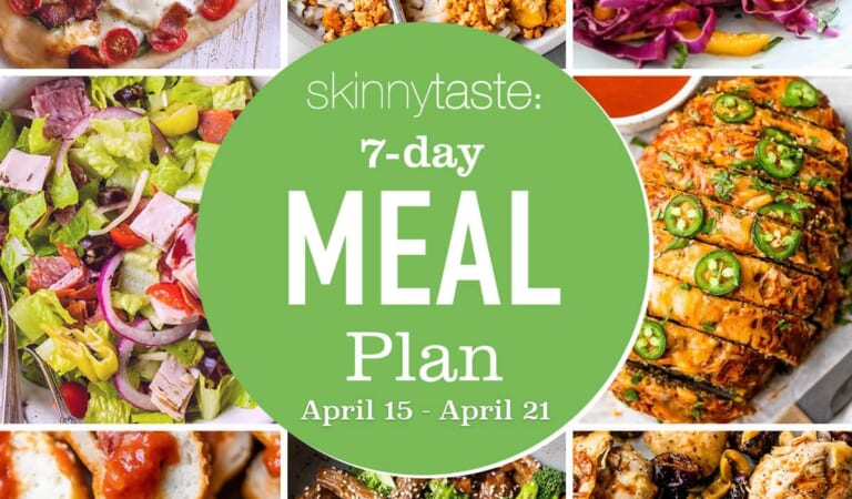 Free 7 Day Healthy Meal Plan (April 15-21)